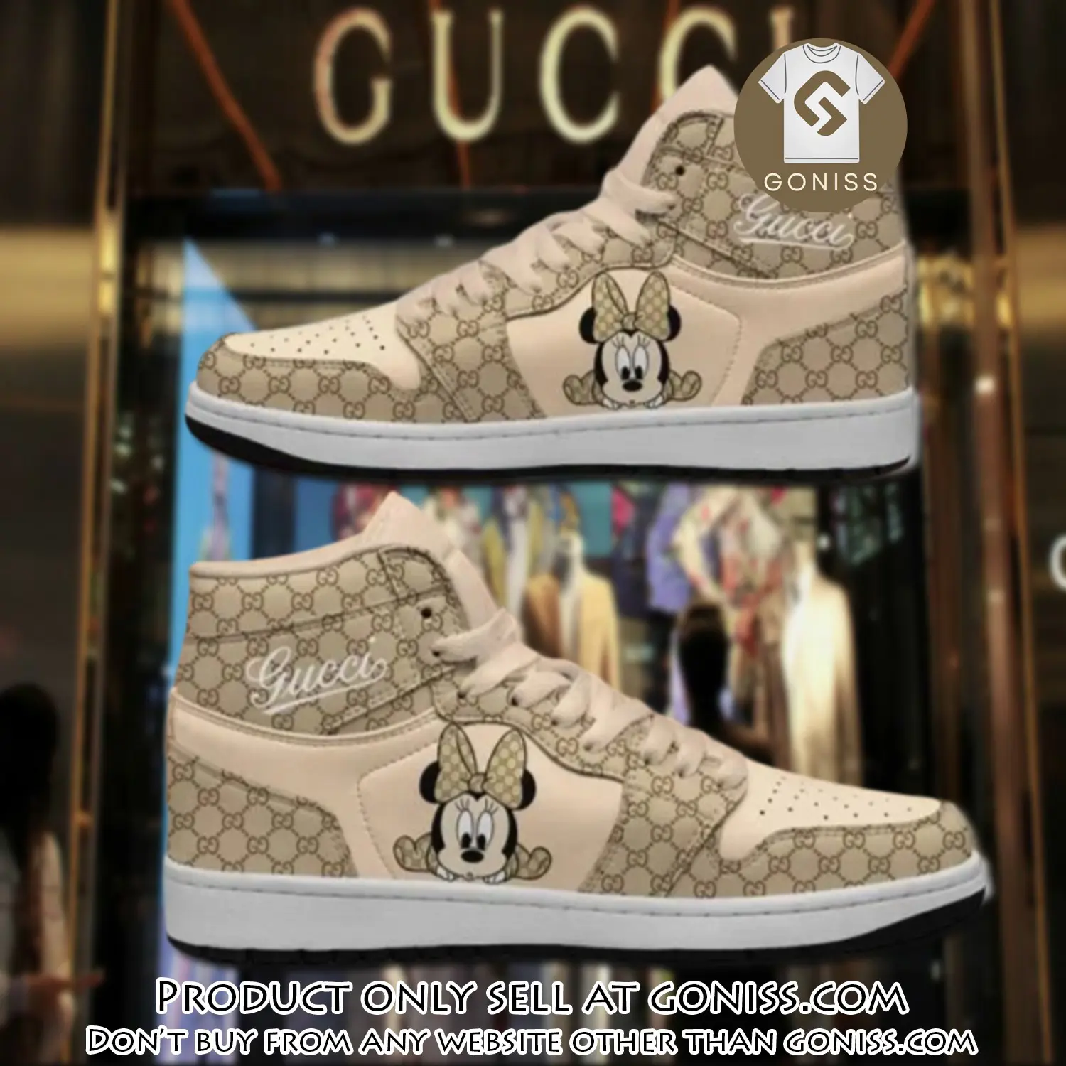 Gucci x mickey high air jordan sneakers shoes hot  disney gifts unisex gn5030619